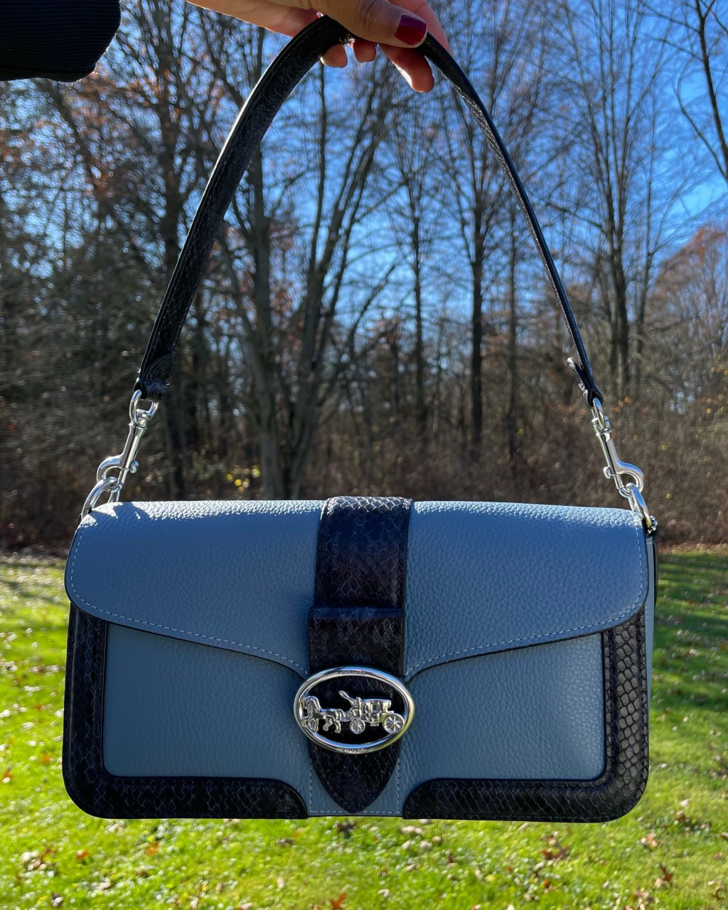Throwback: Styling My Blue Coach Bag For the First Time