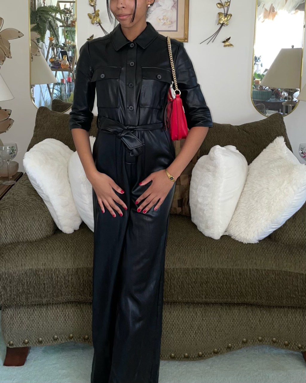 Styling a Leather&nbsp;Jumpsuit